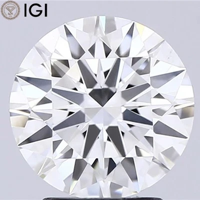 2.20 Carat CVD Lab Grown Round Cut Diamond IGI Certificate G Color VVS2 Clarity - Image 1 of 4