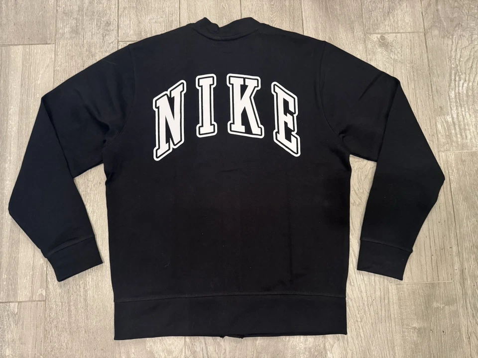 Nike Club Knit Fairway Cardigan Mens Size Medium Black Golf FN3898-010