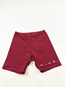 Vintage Nike Shorts Women’s L Large Red White Spell Out Volleyball Spandex Bike - Picture 1 of 8
