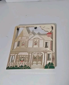 Plato caliente de Navidad para el hogar, casa colgante de pared trivet - Imagen 1 de 4