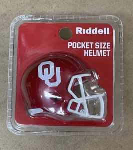 CASCO RIDDELL POCKET PRO - NCAA / OKLAHOMA SOONERS (NUOVO) - Foto 1 di 3