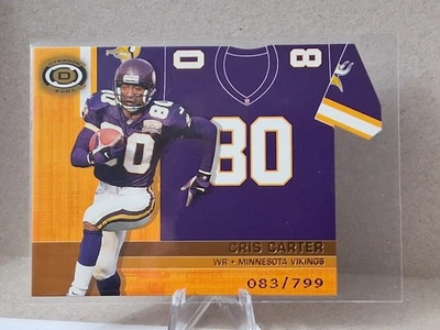 2001 Pacific Dynagon - Big Numbers Cris Carter #6 /799 - Image 1 of 2
