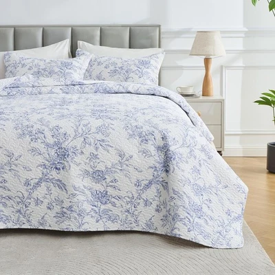 Роскошный комплект лоскутного одеяла с принтом полуторный размер, легкий комплект постельного белья, негабаритная кровать... - Изображение 1 из 4