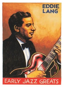 Eddie Lang Early Jazz Greats 2010 Single Trading Card 3x4" Guitar Legend - Picture 1 of 2