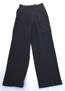 Vintage 1940s mens black suspender pants 27W x 32L - Picture 1 of 8