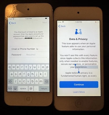 Lot Of 2 Apple A1574 iPod Touch 6th Gen 32GB 16GB Good Used BROKEN - Image 1 of 2