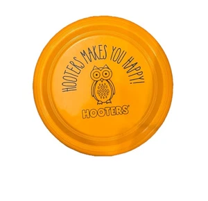HOOTERS 8,5" Frisbee Ti Rende Felice Promo Gufo Disco Volante Arancione - Foto 1 di 2
