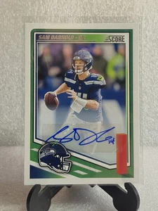Sam Darnold 2025 Panini Score Auto #40 Seattle Seahawks - Picture 1 of 4