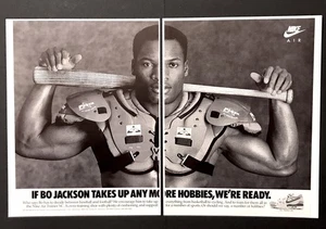 1989 Nike Air Trainer SC Shoe Bo Jackson vintage 2-page Print AD Advertisement - Picture 1 of 1