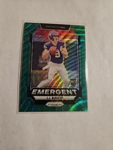 2024 Panini Prizm - Emergent J.J. McCarthy #19 Green Wave Prizm (RC) - Picture 1 of 2