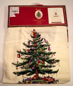 Neu in Verpackung Spode Christmas Tree Schottenkaro Schürze Einheitsgröße Ganzkörpertaschen 100 % Baumwolle - Bild 1 von 7