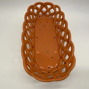 Cesta de pan Temptations naranja con lunares PPP-JN-785897 de Tara - Imagen 1 de 7