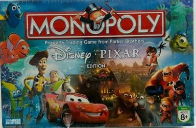 Vintage Monopoly Disney Pixar Edition Board Game Rare Hasbro Parker Brothers New - Image 1 of 4