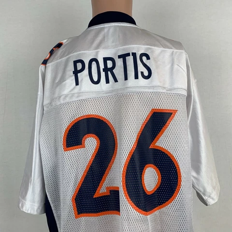 Reebok Clinton Portis Denver Broncos Replica Jersey Vtg NFL On Field Football L Cover