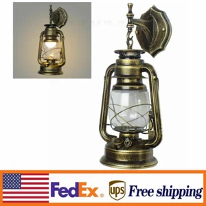 Wall Light E27 Antique Retro Wall Light Vintage Rustic Lantern Lamp Wall Light - Picture 1 of 10
