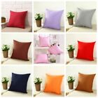 Colorful Solid Color Pillowcases Cotton Cushion Cover  Sofa