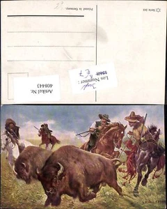 408443,Künstler Ak Ludwig Fromme Cowboy Büffeljagd Jagd Büffel - Bild 1 von 1