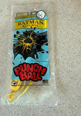 BATMAN RETURN Punch Ball (1992) -- запечатанная винтажная игрушка - Изображение 1 из 2