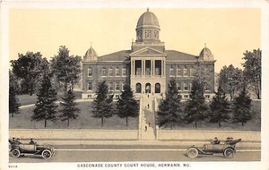 Postal J60/Hermann Missouri c1910 Palacio de Justicia del Condado de Gasconade 175 - Imagen 1 de 4