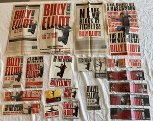 20+ anuncios musicales de periódico de Billy Elliot Broadway OBC/Tony MUY RARO - Imagen 1 de 1