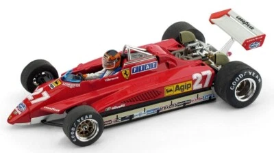 MODELLINO AUTO F1 STATICO BRUMM FERRARI 126 C2 VILLENEUVE IMOLA 1982 FIGURE 1/43 - Immagine 1 di 4