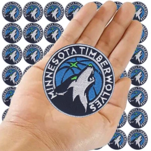 Wholesale Minnesota Timberwolves Basketball Logo Size 2.8"x 2.8" Iron on Patch - Picture 1 of 12