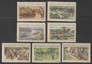 1969 North Vietnam Stamps Timber Industry Scott # 539-545 MNH - Picture 1 of 1