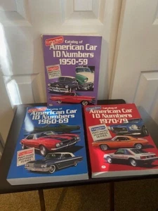 Catalog of American Car ID Numbers 1950-1979 Cars & Parts Magazine 3 Book Lot - Foto 1 di 11