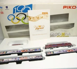 PIKO 58100 Set OLYMPIA Express Of DB Locomotive +3 Coaches - Picture 1 of 5