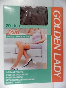 Collants DAIM taille 2 - 20 D - GOLDEN LADY pour femme tights mousse fin #C61 - Picture 1 of 3