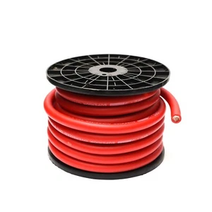 0 GAUGE OFC 65mm² 0 AWG RED POWER CABLE WIRE PER METRE OXYGEN FREE COPPER - Picture 1 of 5