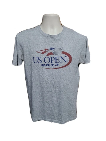 2013 US Open Tennis Adult Medium Gray TShirt Cover