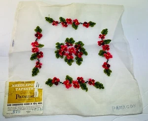Paragon Needlepoint 100% Cotton Canvas 16X15 Pure Wool NeedlepointToFinish - Picture 1 of 7