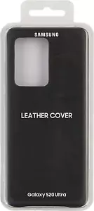 OFFICIAL ORIGINAL SAMSUNG GALAXY S20 ULTRA 5G LEATHER COVER CASE - BLACK - Picture 1 of 9