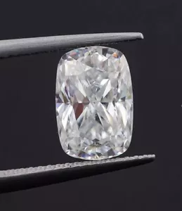 EGL Lab-created Loose Diamond 1.35 Carat H / VVS2 Cushion Cut 7.8 x 5.8 mm P71 - Picture 1 of 8