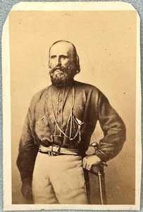 CDV ITALIANO GENERAL REVOLUCIONARIO GIUSEPPE GARIBALDI TORNEO PARÍS FRANCIA ITALIA - Imagen 1 de 2
