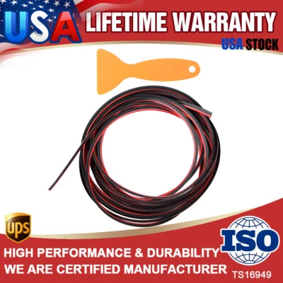 16ft/5M Car Interior Door Gap Edge Line Insert Molding Trim Strip Decor Accessor - Image 1 of 4