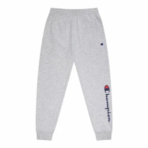 NWT Big Boys Champion Script Fleece Joggers Sweatpants Medium M Oxford Heather - Picture 1 of 5