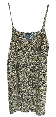 City Chic Women's 14 Dress Leopard Print Button Front Tank Sleeveless Plus EUC - Image 1 of 3