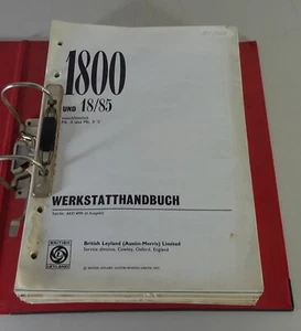 Manual De Taller Austin / Morris 1800 + Wolseley 18/85 MK I + MK II Tipo ADO17 - Imagen 1 de 7