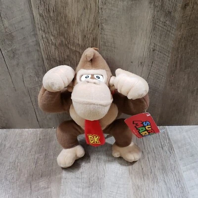 Figura de peluche Good Stuff Donkey Kong 10" Nintendo Super Mario 2020 con licencia nueva con etiquetas Foto 1 de 4