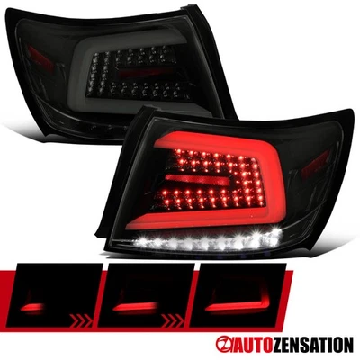 Fit 2008-2014 Subaru Impreza WRX Sedan Black Smoke Sequential LED Tail Lights Foto 1 de 4