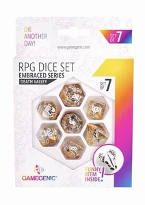 Death Valley Role Playing Dice Set 7pcs RPG Game Genic Embraced Series - Picture 1 of 2