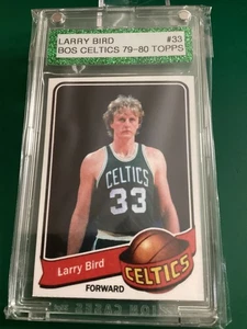 1979-80 Topps Style Larry Bird Boston Celtics W/O Ball Variation Green Mag Pro - Picture 1 of 4