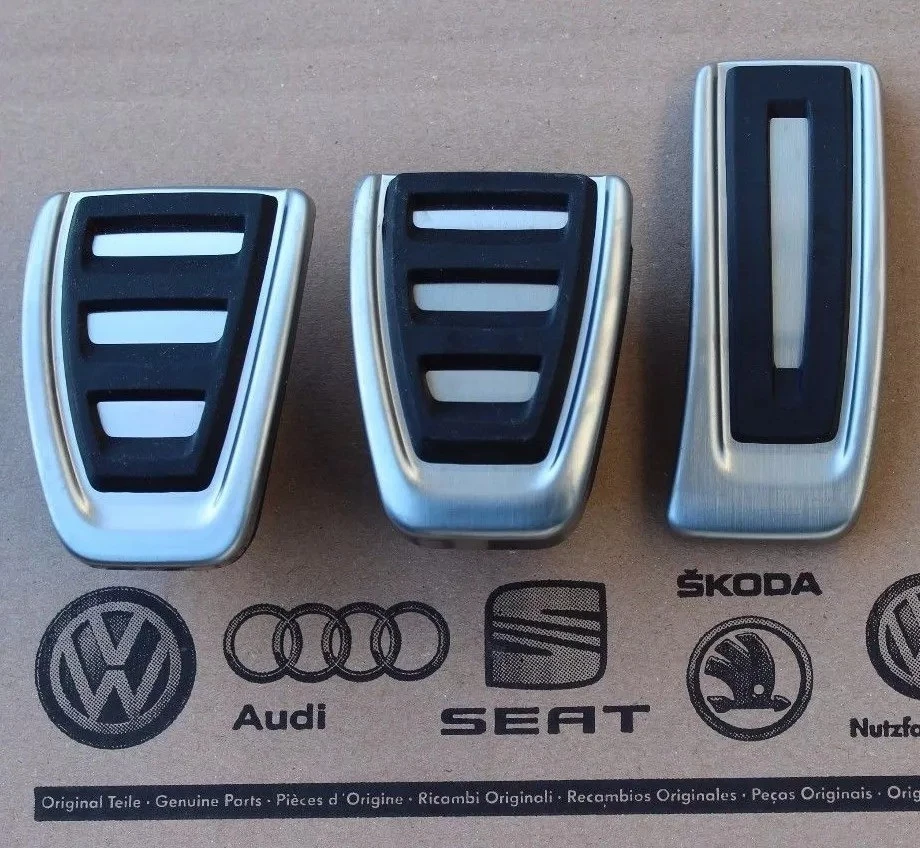 Original Audi A4 B9 8W Pedal Set Pedal Covers Pads Set S4 F4 S-Line A5 F5 Q5 FY - Image 1 of 1