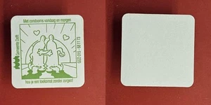 Met condooms vandaag en morgen Gemeente Delft Brauerei Bierdeckel Bier - Picture 1 of 1