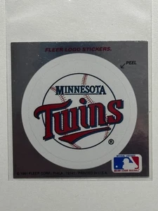 1991 FLEER ULTRA UPDATE Minnesota Twins LOGO STICKER ORIGINAL - Picture 1 of 1