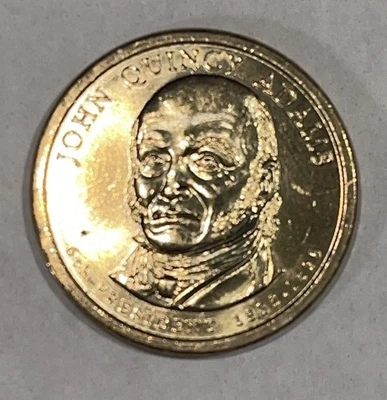 Super Rare!!  1825-1829 John Quincy Adams one dollar Coin $1.00 Gold color EUC!! - Image 1 of 4