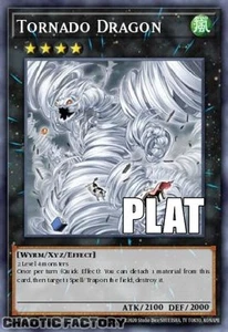 YUGIOH RA04-EN289 Tornado Dragon Platinum Secret Rare 1st Edition NM - Picture 1 of 1