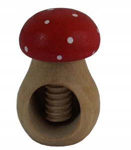 Cascanueces de madera en forma de seta roja – modelo  - Imagen 1 de 3